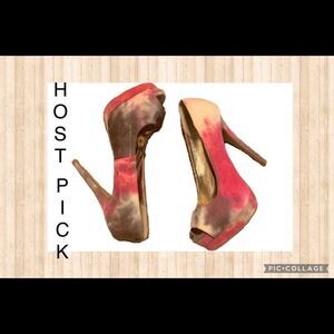 HOST PICK!!  Multi Color Heels Size 9